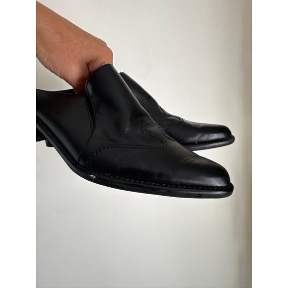 Worthington Vintage Western Mules in Black Leather 7.5 - Picture 4 of 7
